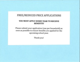Free & Reduced Lunch Applications