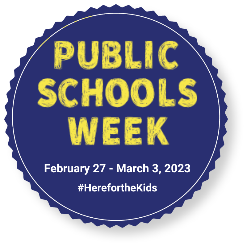 Public Schools Week button